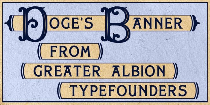 Doge's Banner font preview