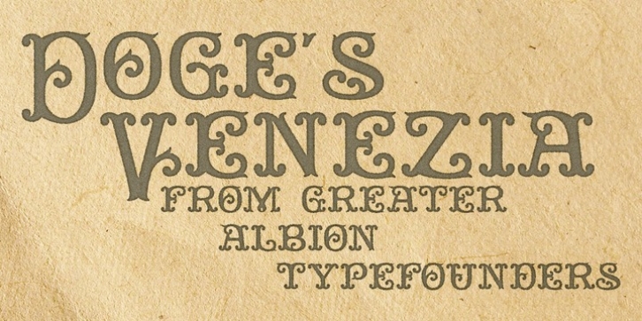 Doge's Venezia font preview