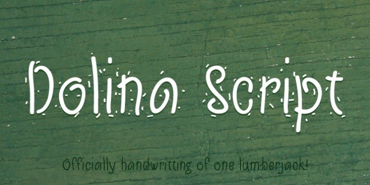 Dolina Script font preview