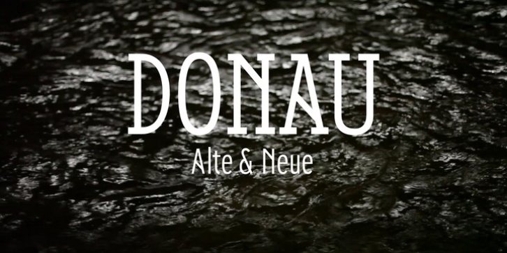 Donau font preview