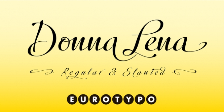 Donna Lena font preview