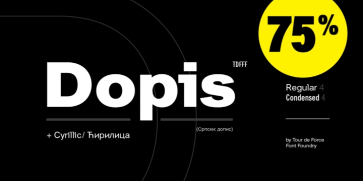 Dopis font preview