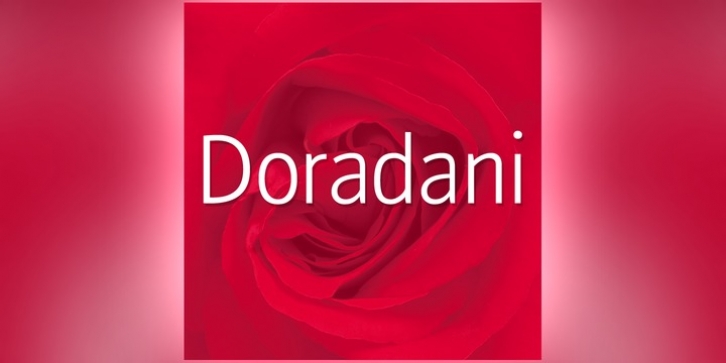 Doradani font preview