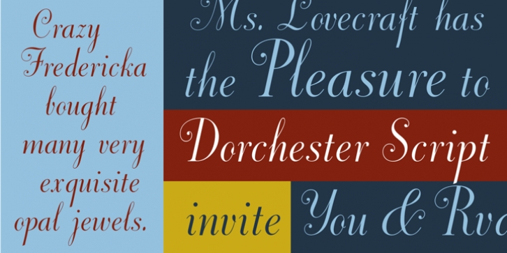 Dorchester Script font preview