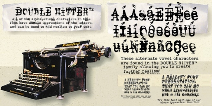 Double Hitter font preview