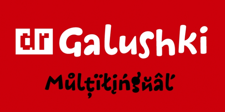 DR Galushki font preview