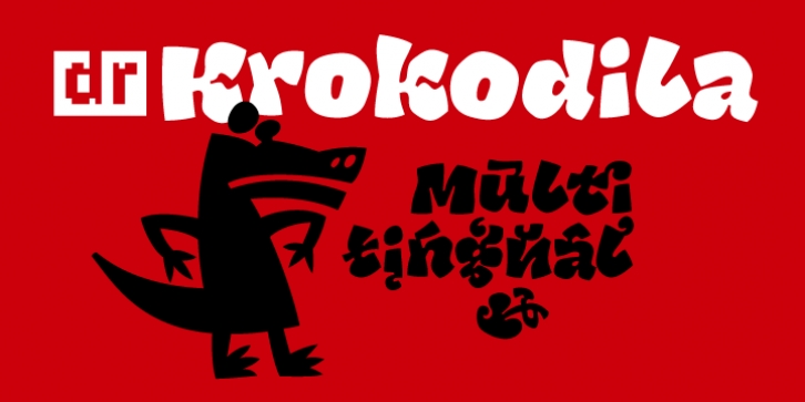 DR Krokodila font preview