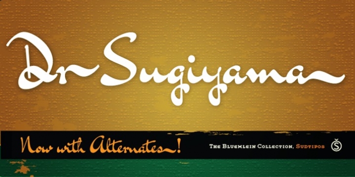 Dr Sugiyama Pro font preview