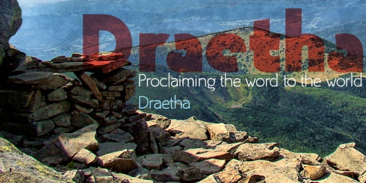 Draetha font preview