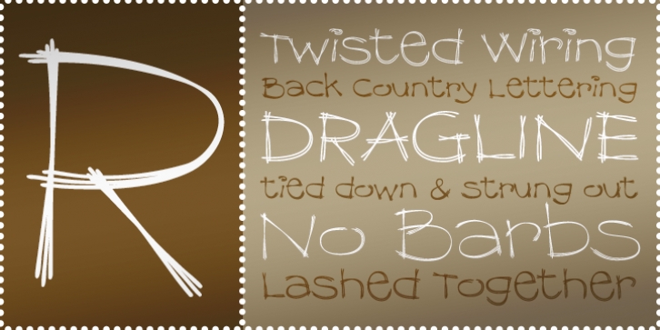 Dragline BTN font preview