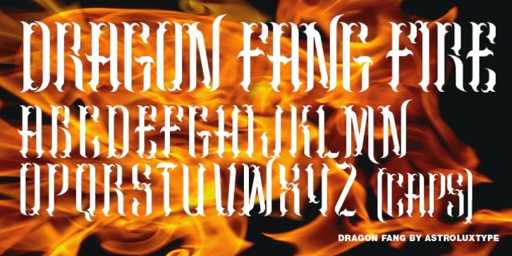 Dragon Fang font preview