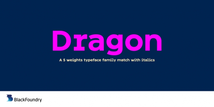 Dragon font preview