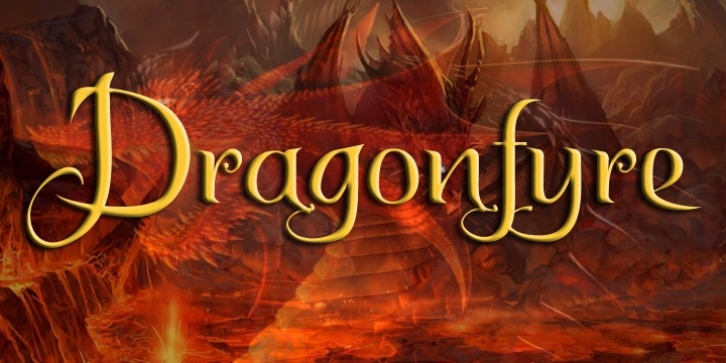 DragonFyre font preview