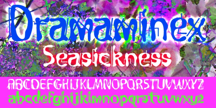 Dramaminex font preview