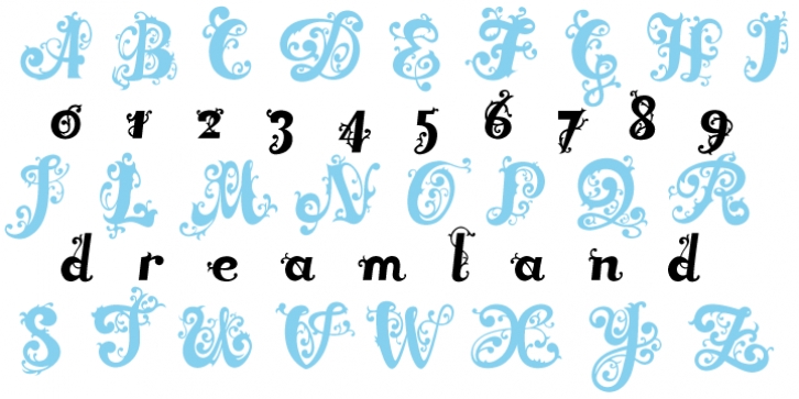 Dreamland Roman font preview