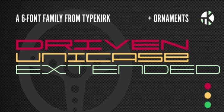 Driven Unicase Extended font preview