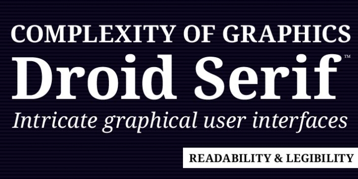 Droid Serif Pro font preview