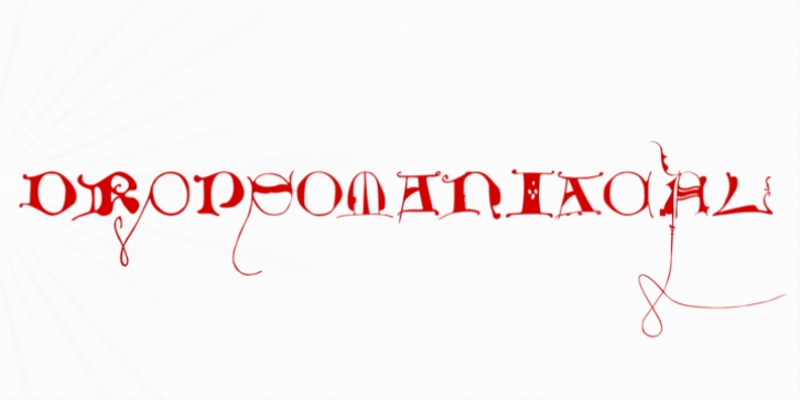 Dropsomaniacal font preview
