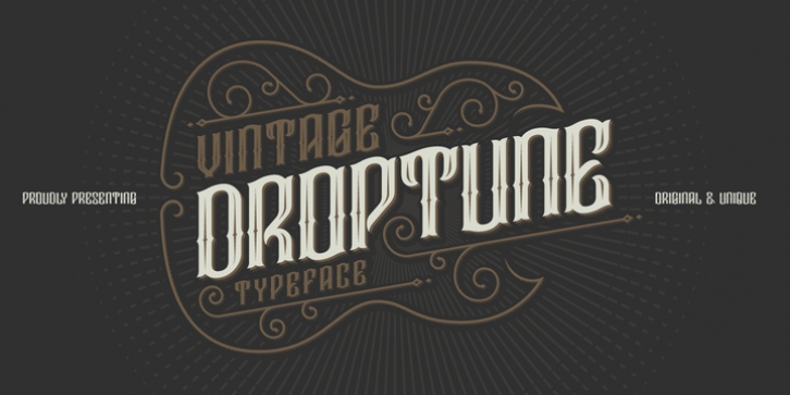 Droptune font preview