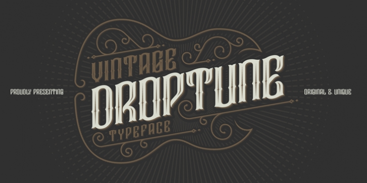 Droptune font preview