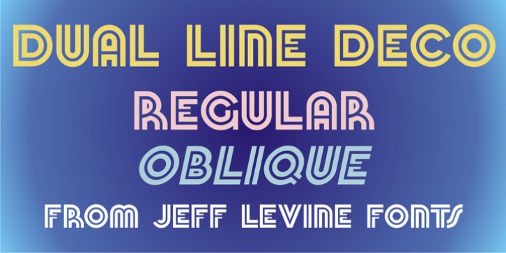 Dual Line Deco JNL font preview