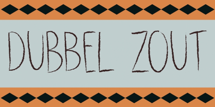 Dubbel Zout font preview