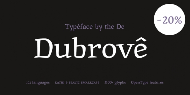 Dubrove font preview