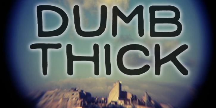 Dumb Thick font preview