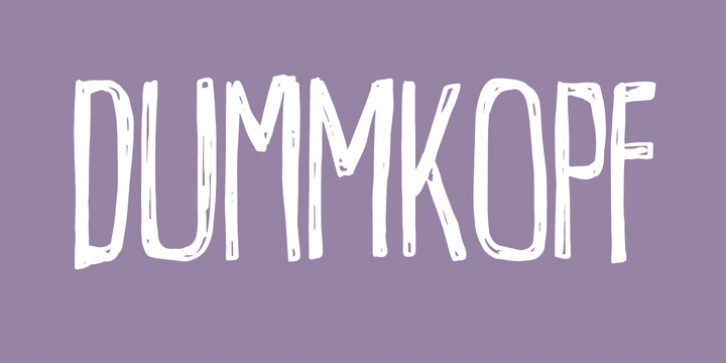 Dummkopf font preview