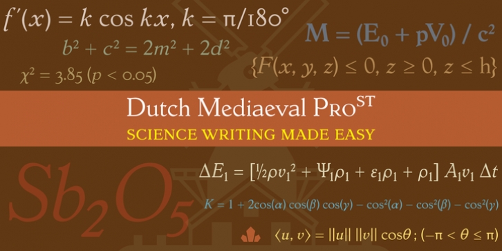 Dutch Mediaeval Pro ST font preview
