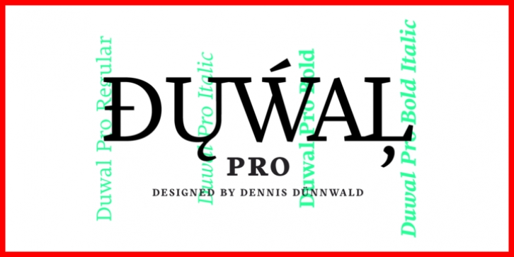 Duwal Pro font preview