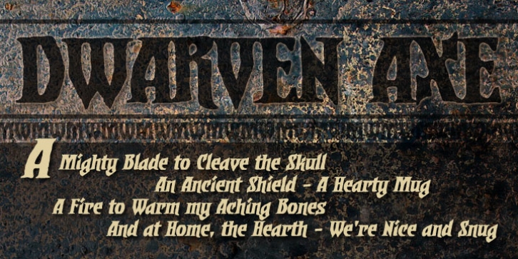 Dwarven Axe BB font preview