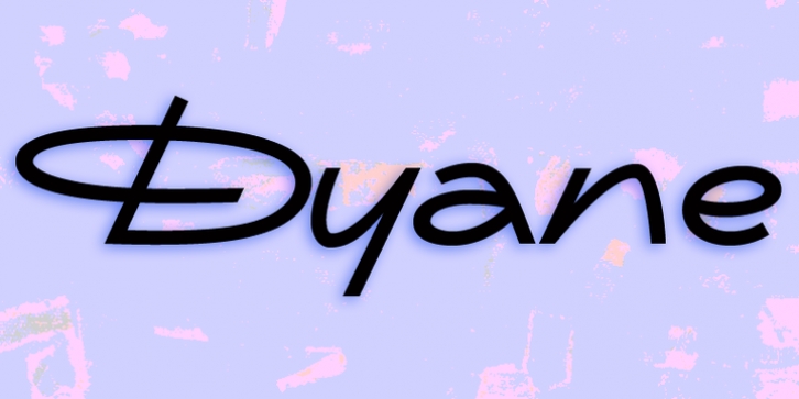 Dyane font preview