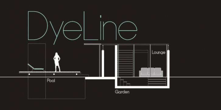 DyeLine font preview