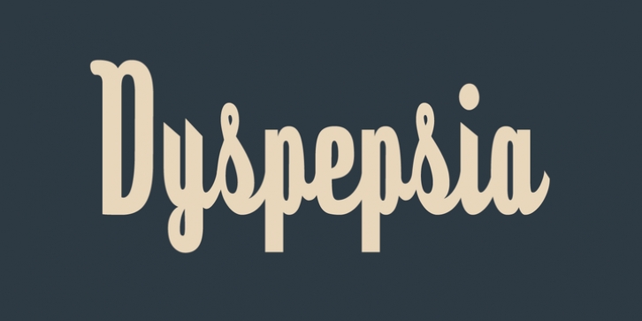 Dyspepsia font preview