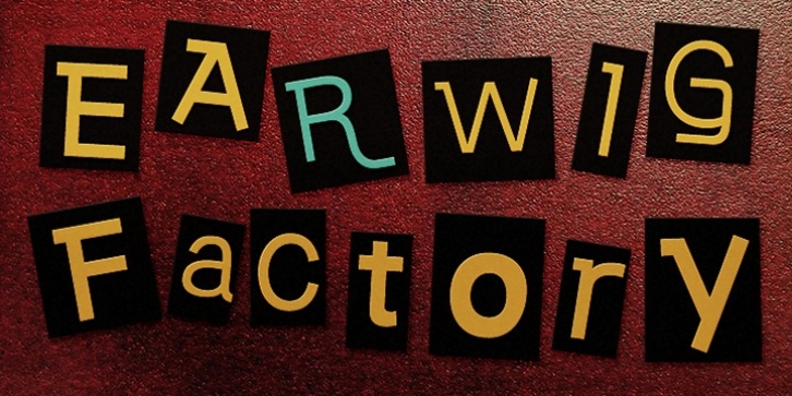 Earwig Factory font preview