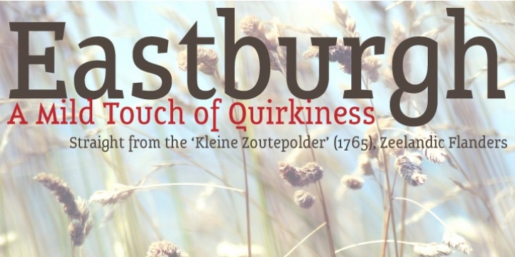 Eastburgh font preview