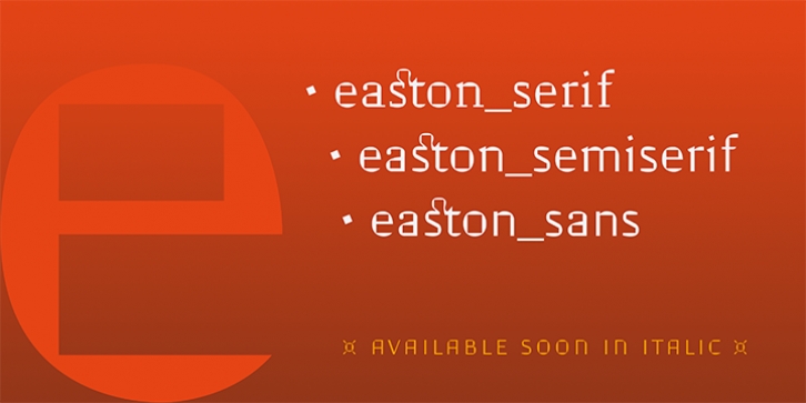 Easton font preview