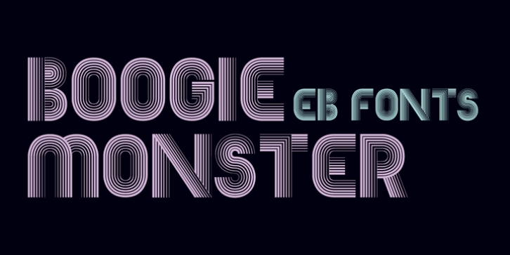 EB Boogie Monster font preview