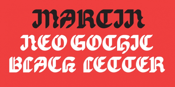 EB Martin font preview