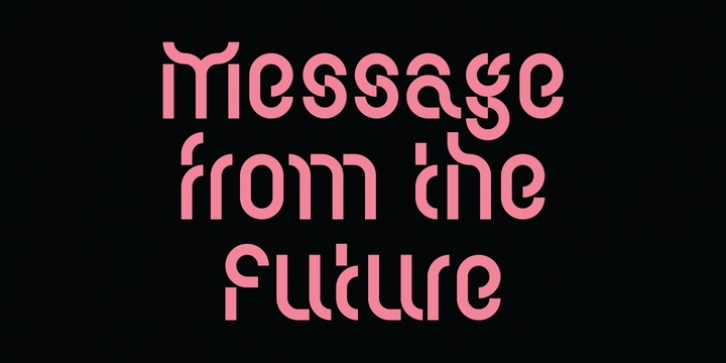 EB Vintage Future font preview