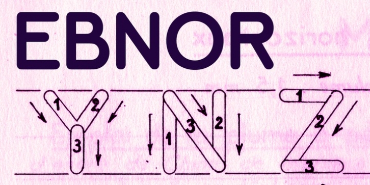 Ebnor font preview