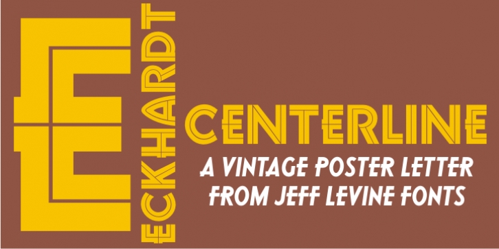 Eckhardt Centerline JNL font preview