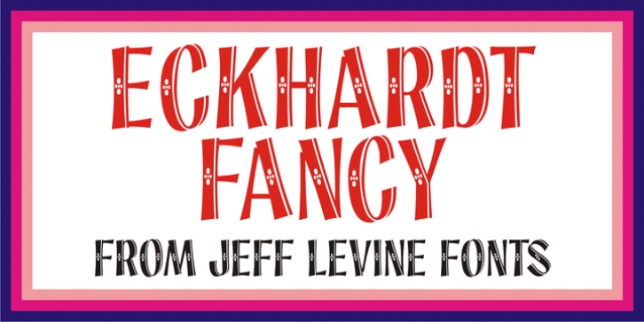 Eckhardt Fancy JNL font preview