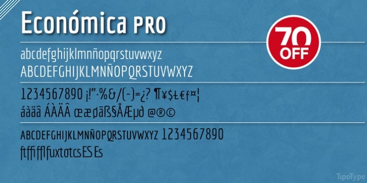 Economica PRO font preview