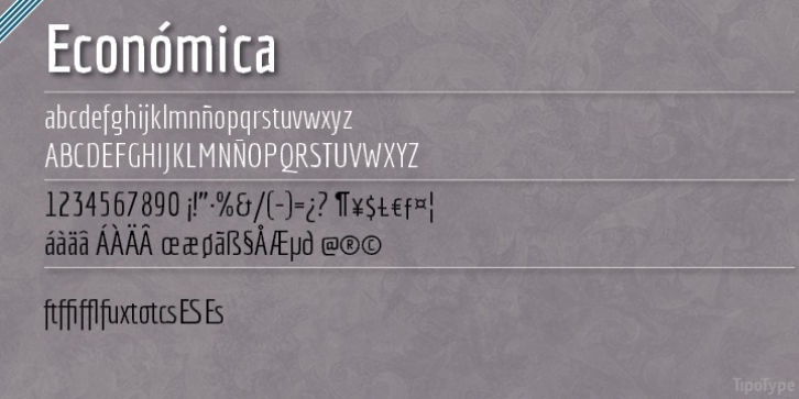 Economica font preview