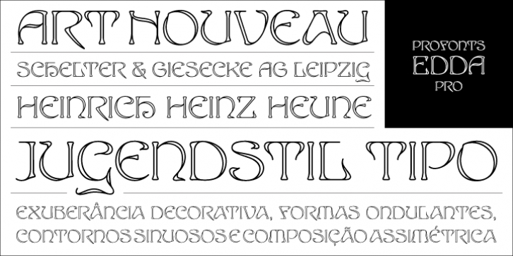 Edda Pro font preview