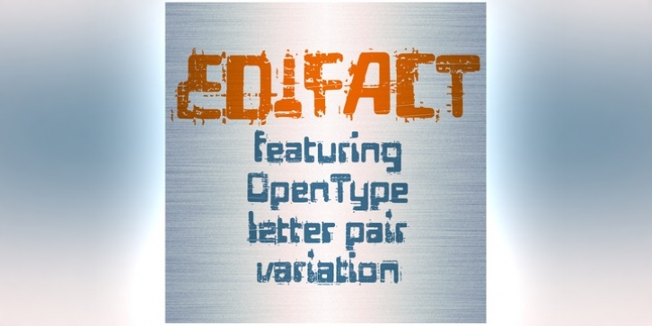Edifact font preview