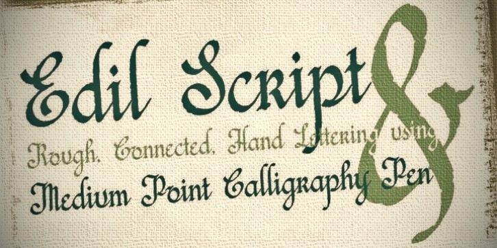 Edil Script font preview