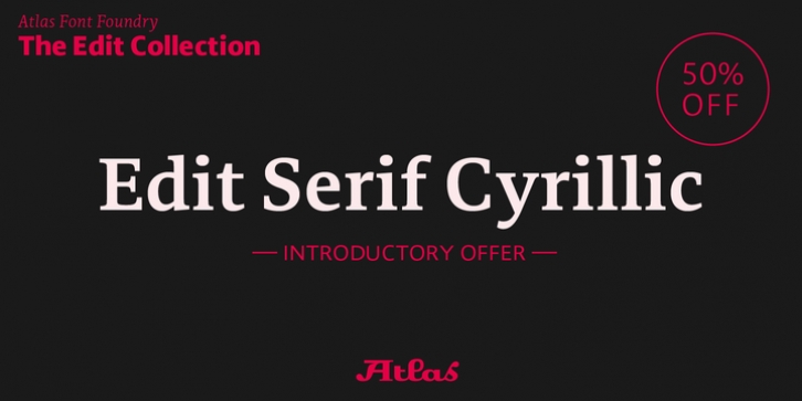 Edit Serif Cyrillic font preview